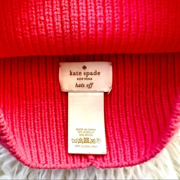 ?What\'s Hot!!? Adorable Kate Spade Hats off Pink Bow Beanie! So cute!?